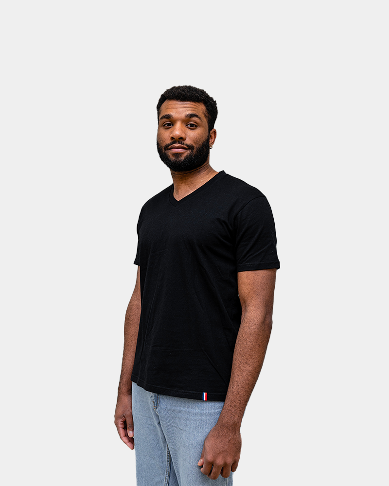 T-shirt uomo scollo a V Made in France da personalizzare - 4