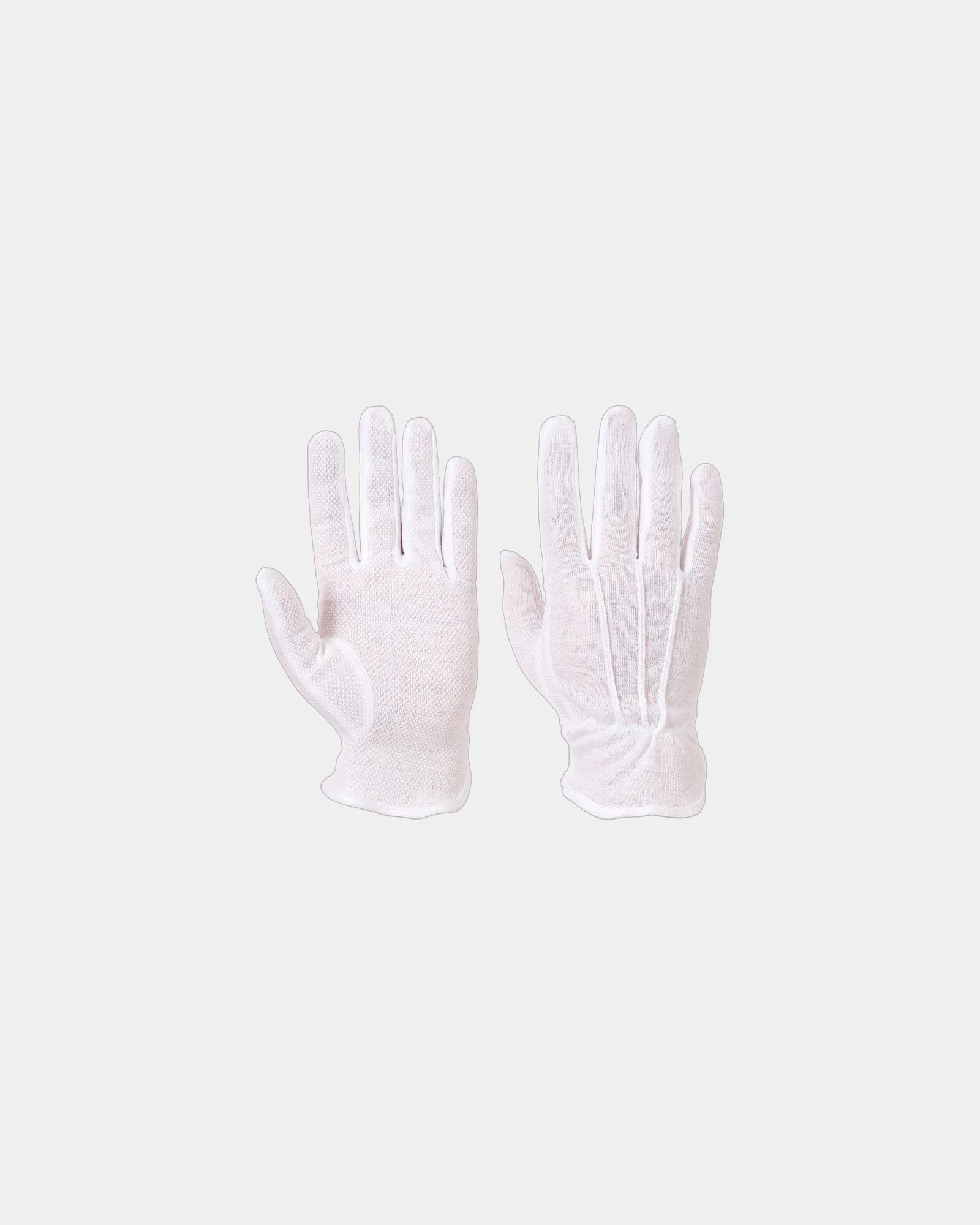 Guanti in cotone con presa PVC da personalizzare - Bianco
