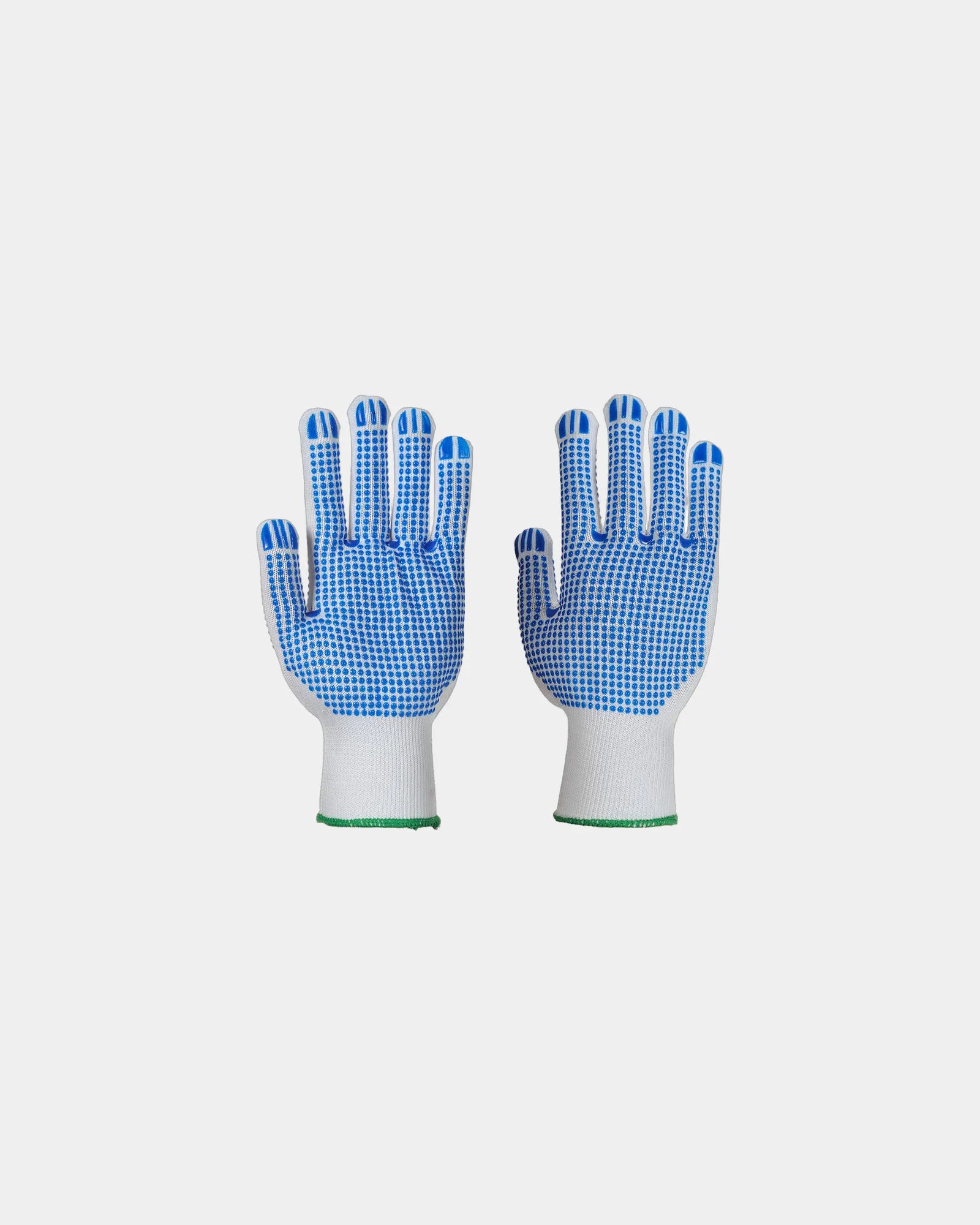 Guanti in PVC puntinati doppio lato da personalizzare - Bianco