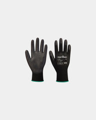 Guanto rivestito PU traspirante da personalizzare - Nero-Blu Cielo