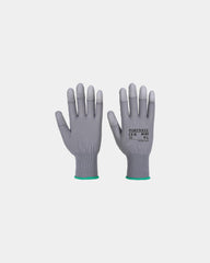 Guanti nylon dita rivestite PU da personalizzare - Grigio