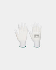 Guanti nylon dita rivestite PU da personalizzare - Bianco