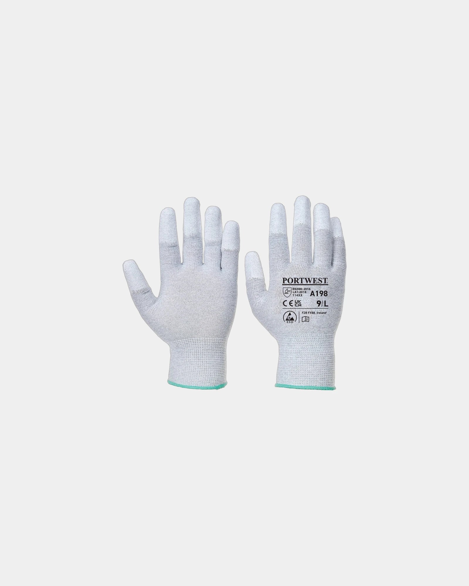 Guanti antistatici nylon e carbonio da personalizzare - Grigio