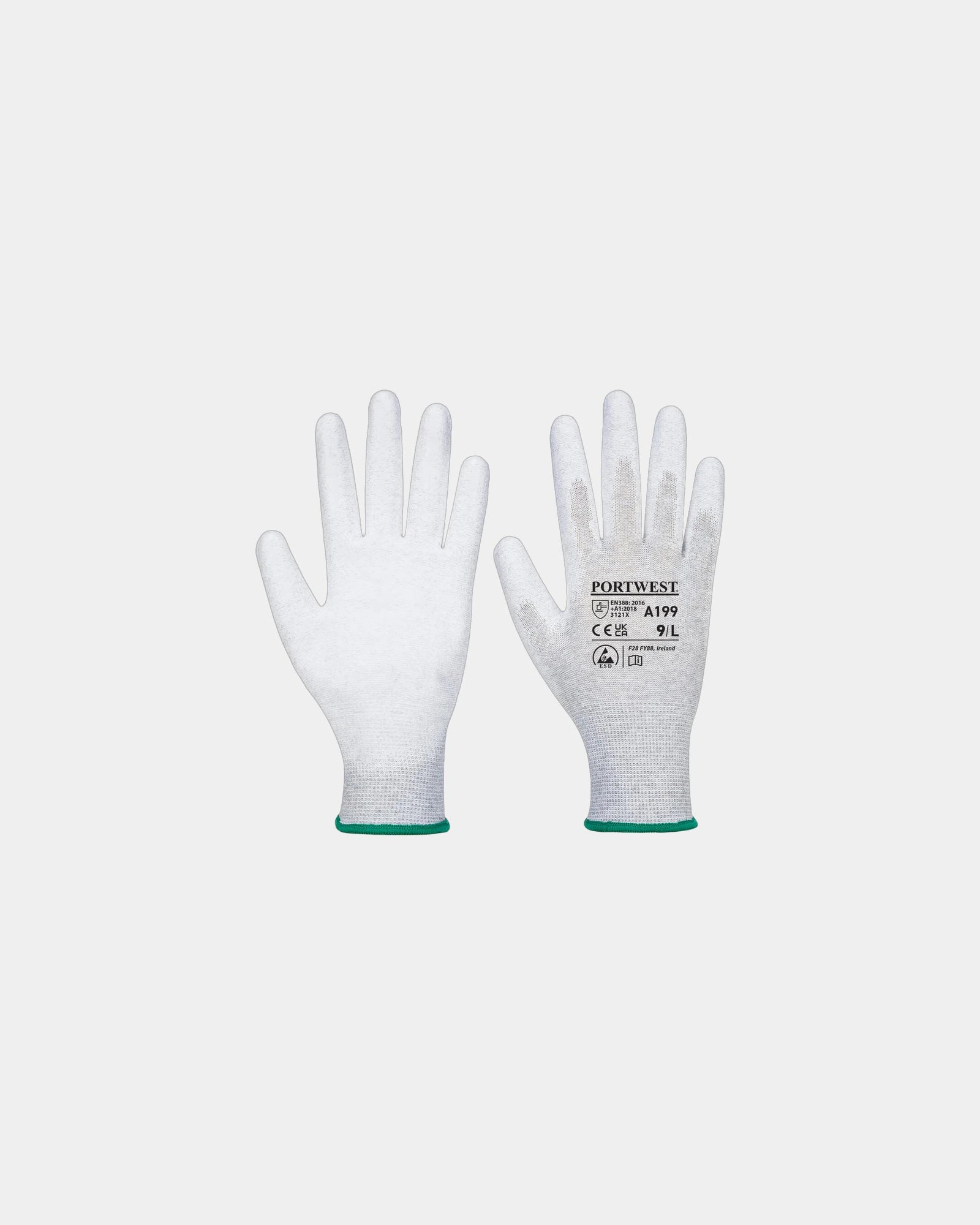 Guanti rivestiti PU antistatici da personalizzare - Grigio