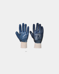 Guanti nitrile polsino a maglia pacco 12 pz da personalizzare - Blu Navy