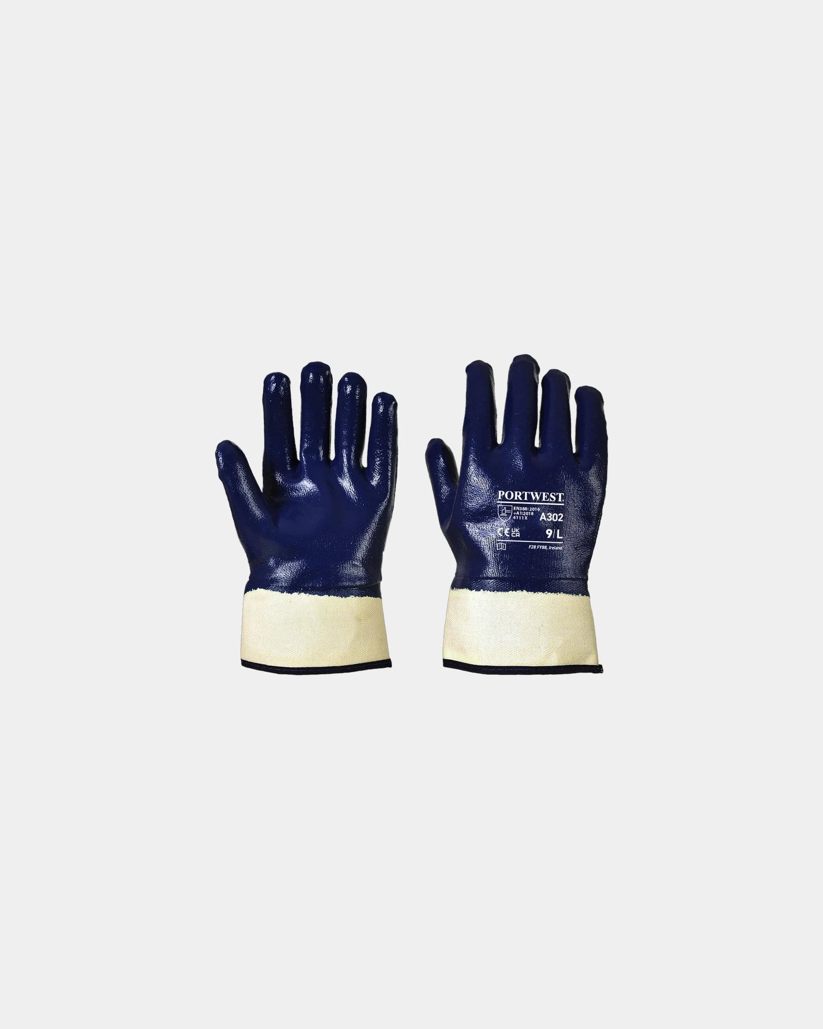 Guanti in nitrile spalmati blu marino da personalizzare - Blu Navy