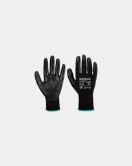 Guanti Dexti-Grip poliestere nitrile da personalizzare - Nero-Blu Cielo
