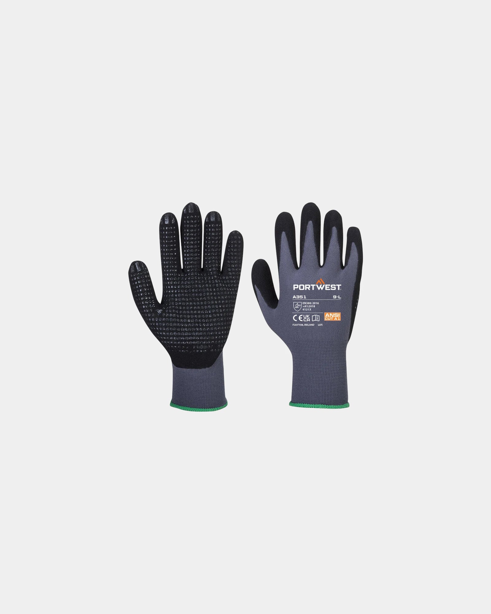 Guanti DermiFlex Plus nylon nitrile da personalizzare - Grigio