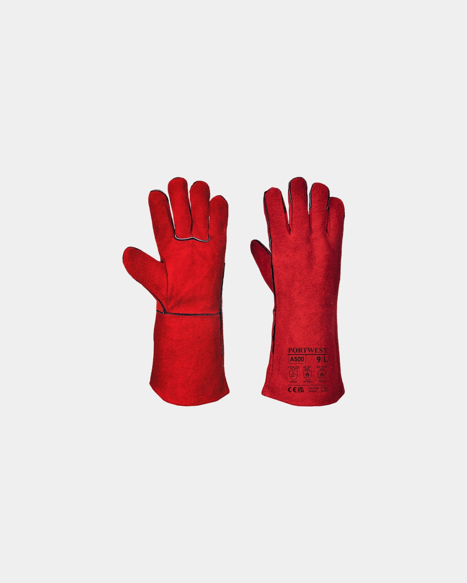 Guanti da saldatura in pelle bovina 36 cm da personalizzare - Blu Scuro
