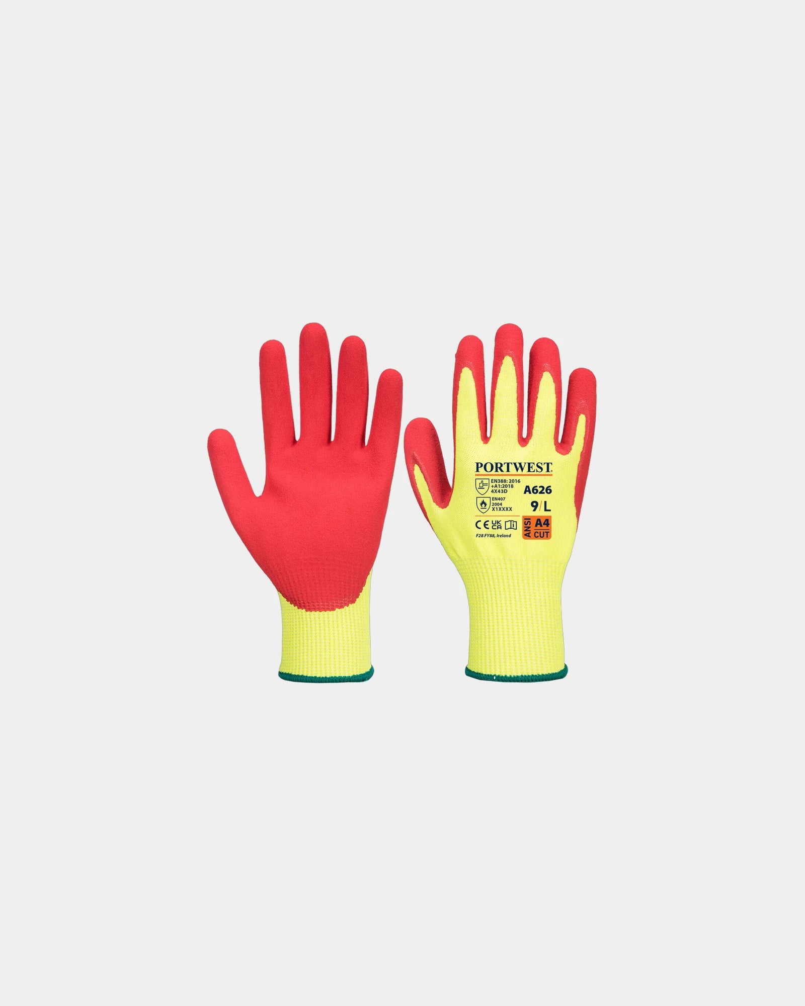 Guanto anticoppura HR alta visibilità da personalizzare - Giallo-Nero