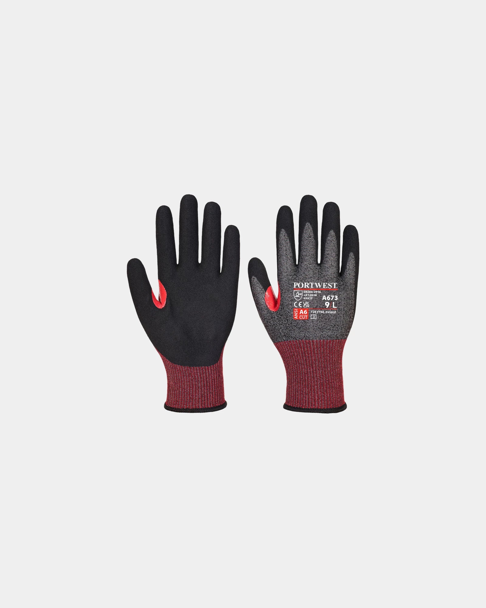 Guanti anticoglio schiuma nitrile CT AHR18 da personalizzare - Kaki