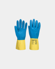 Guanti in lattice antiscivolo doppia mano da personalizzare - Giallo-Nero