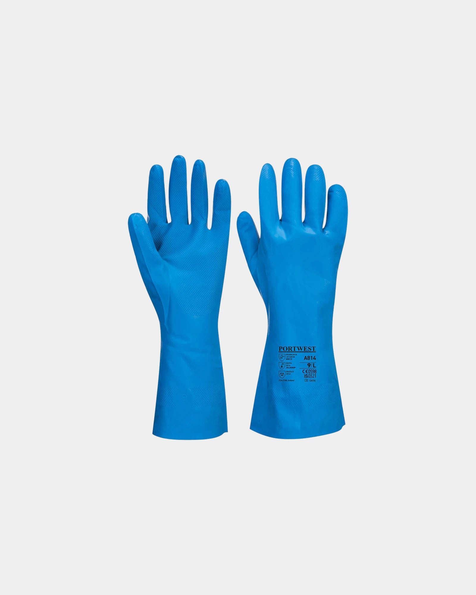 Guanti in nitrile alimentari da personalizzare - Blu