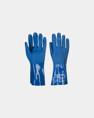 Guanti PVC manchetta 30cm blu da personalizzare - Blu