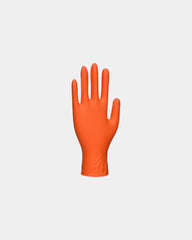 Guanti nitrile monouso 0,18mm da personalizzare - Arancione