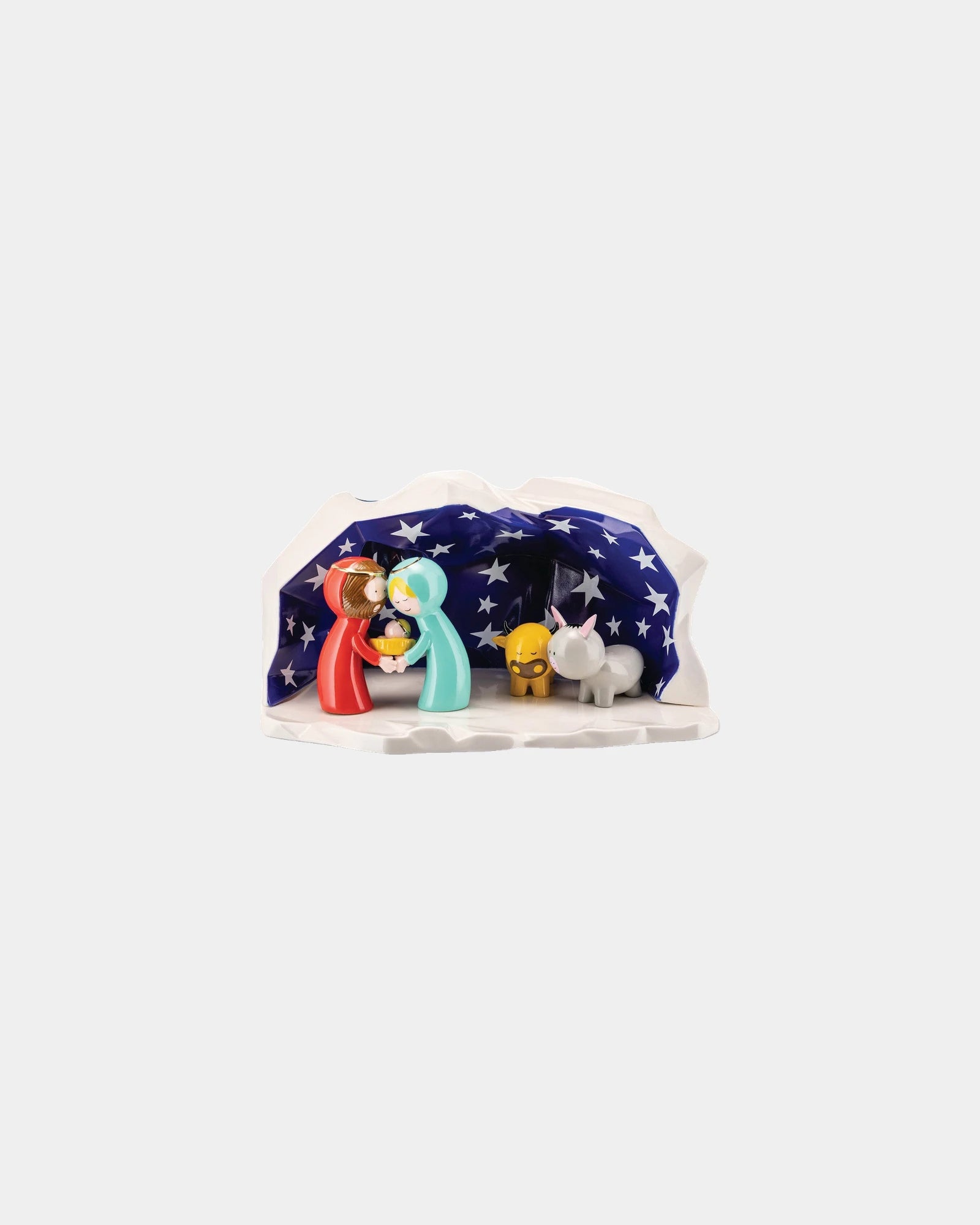 Presepe porcellana Alessi Happy Eternity da personalizzare - Multicolore