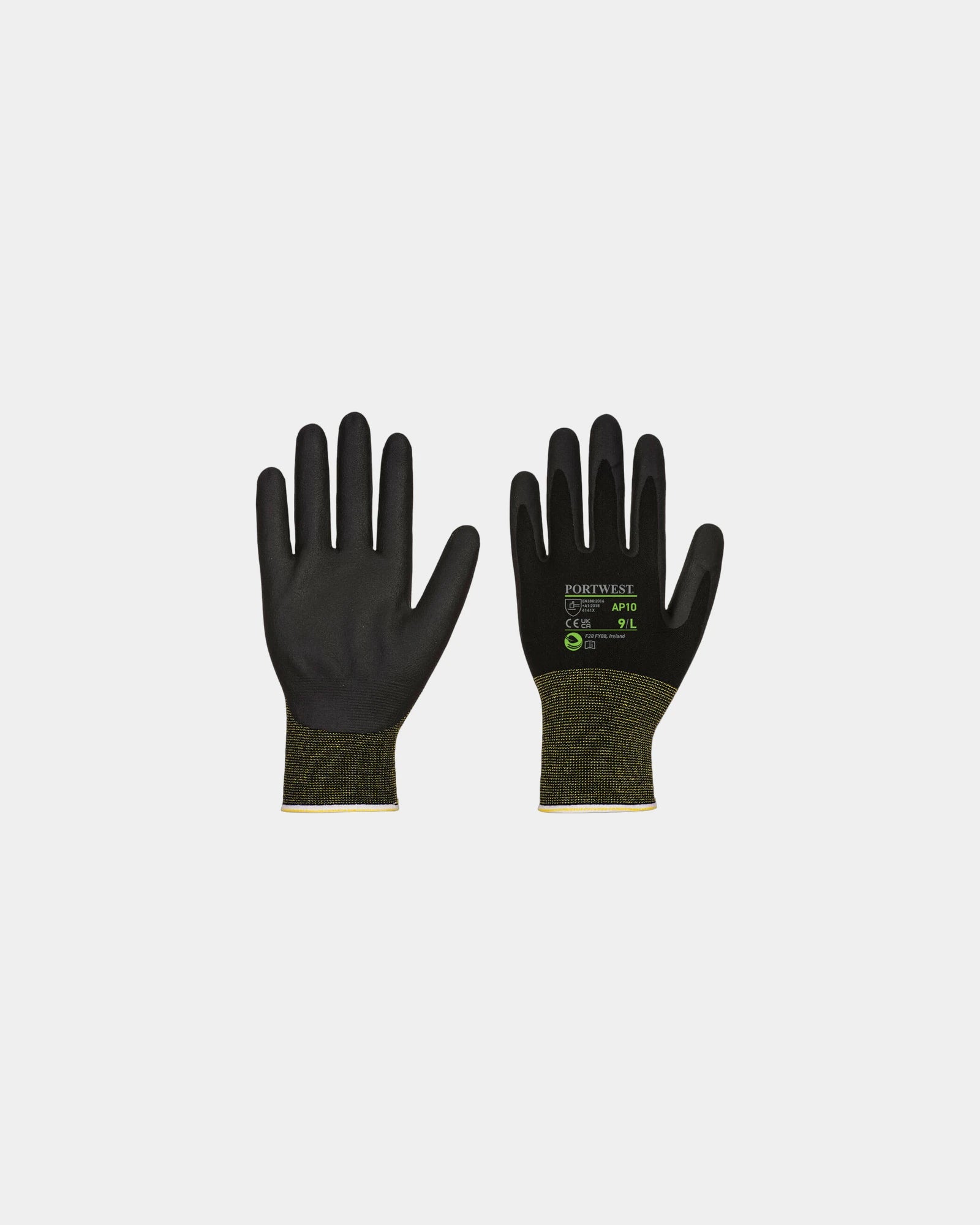 Guanti in bambù schiuma di nitrile da personalizzare - Kaki