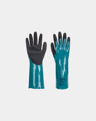 Guanto nitrile sabbiato antiscivolo da personalizzare - Blu-Nero