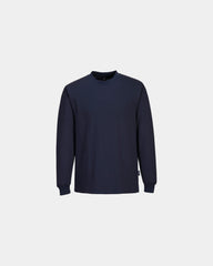 T-shirt maniche lunghe antistatica ESD da personalizzare - Blu Navy