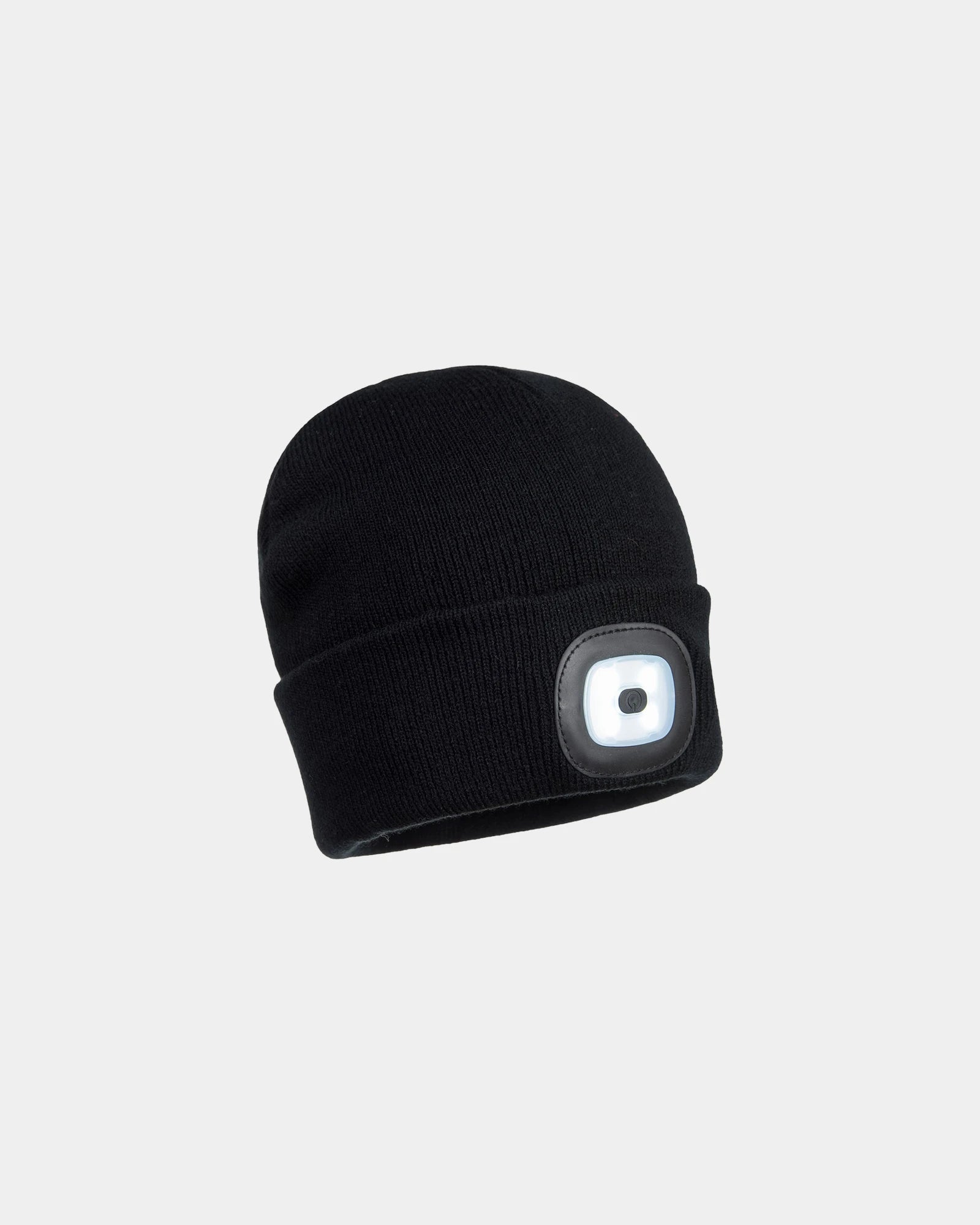 Berretto LED ricaricabile con doppia luce da personalizzare - Nero-Blu Cielo