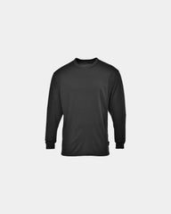 T-shirt termica maniche lunghe 140g/m² da personalizzare - Nero-Blu Cielo