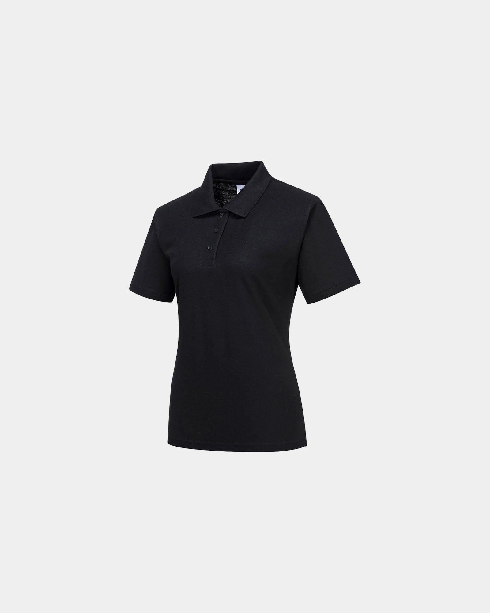 Polo donna poliestere-cotone UPF 50+ da personalizzare - Nero-Blu Cielo