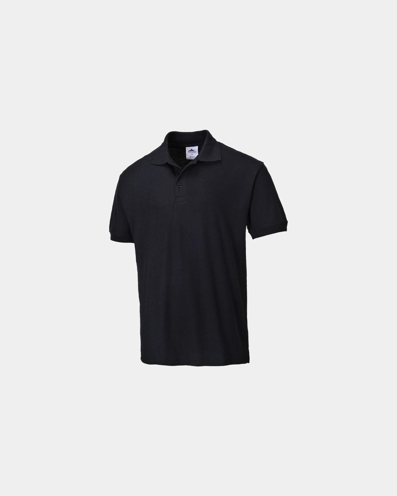 Polo a nido d'ape poliestere cotone 210g/m² da personalizzare - Nero-Blu Cielo