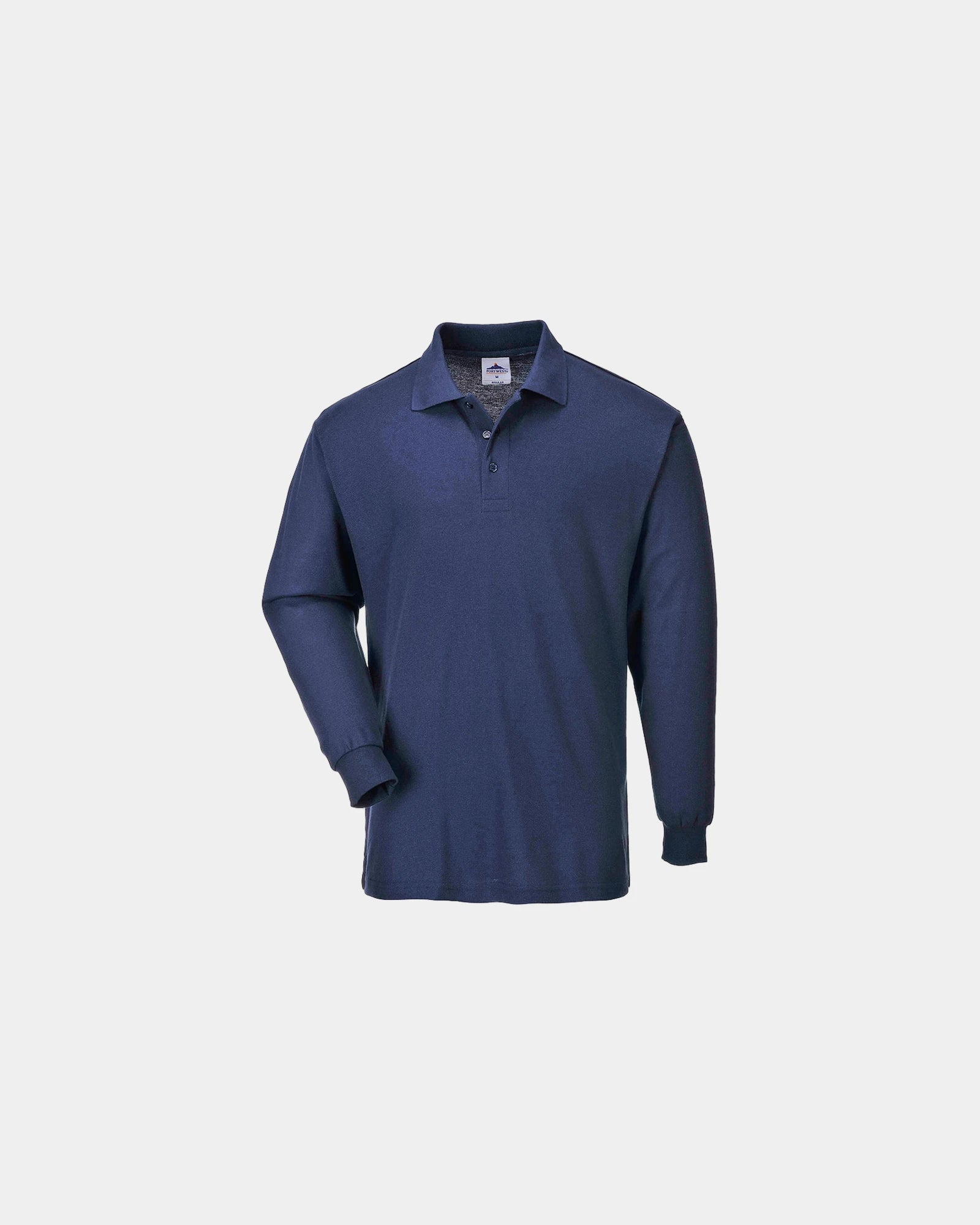 Polo maniche lunghe cotone poliestere da personalizzare - Blu Navy
