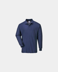 Polo maniche lunghe cotone poliestere da personalizzare - Blu Navy
