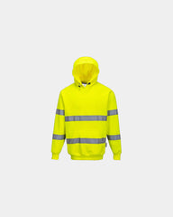 Felpa con cappuccio alta visibilità da personalizzare - Giallo