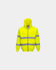 Felpa con cappuccio alta visibilità da personalizzare - Giallo