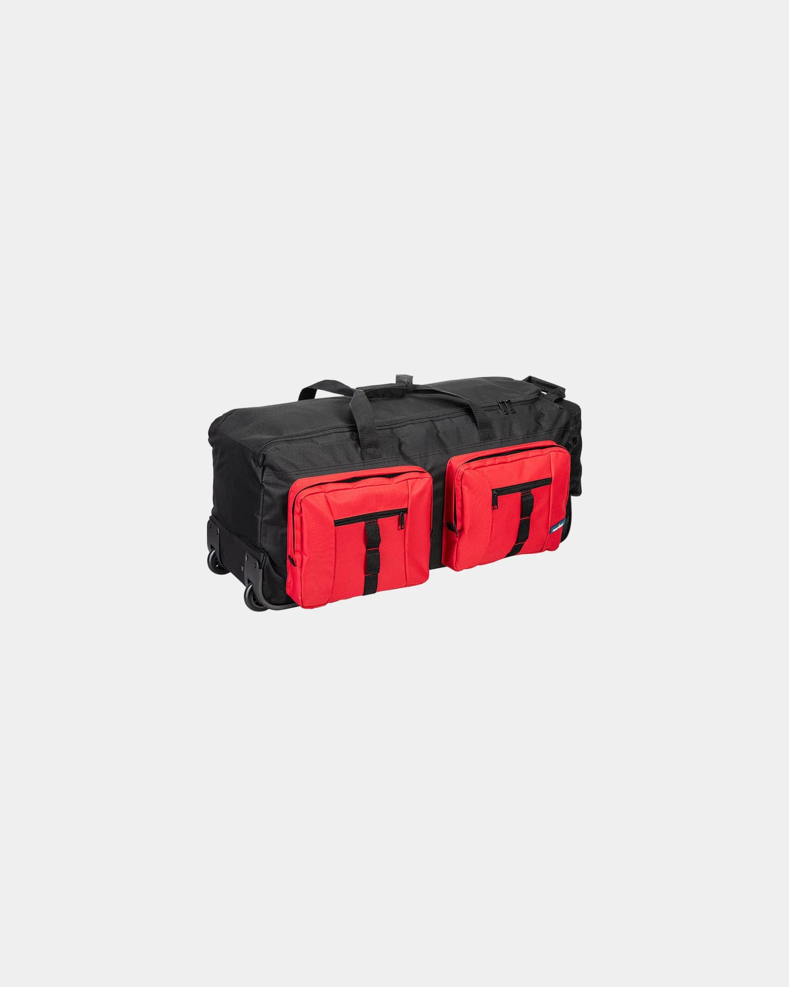 Trolley poliestere 600D compatto da personalizzare - Nero-Blu Cielo