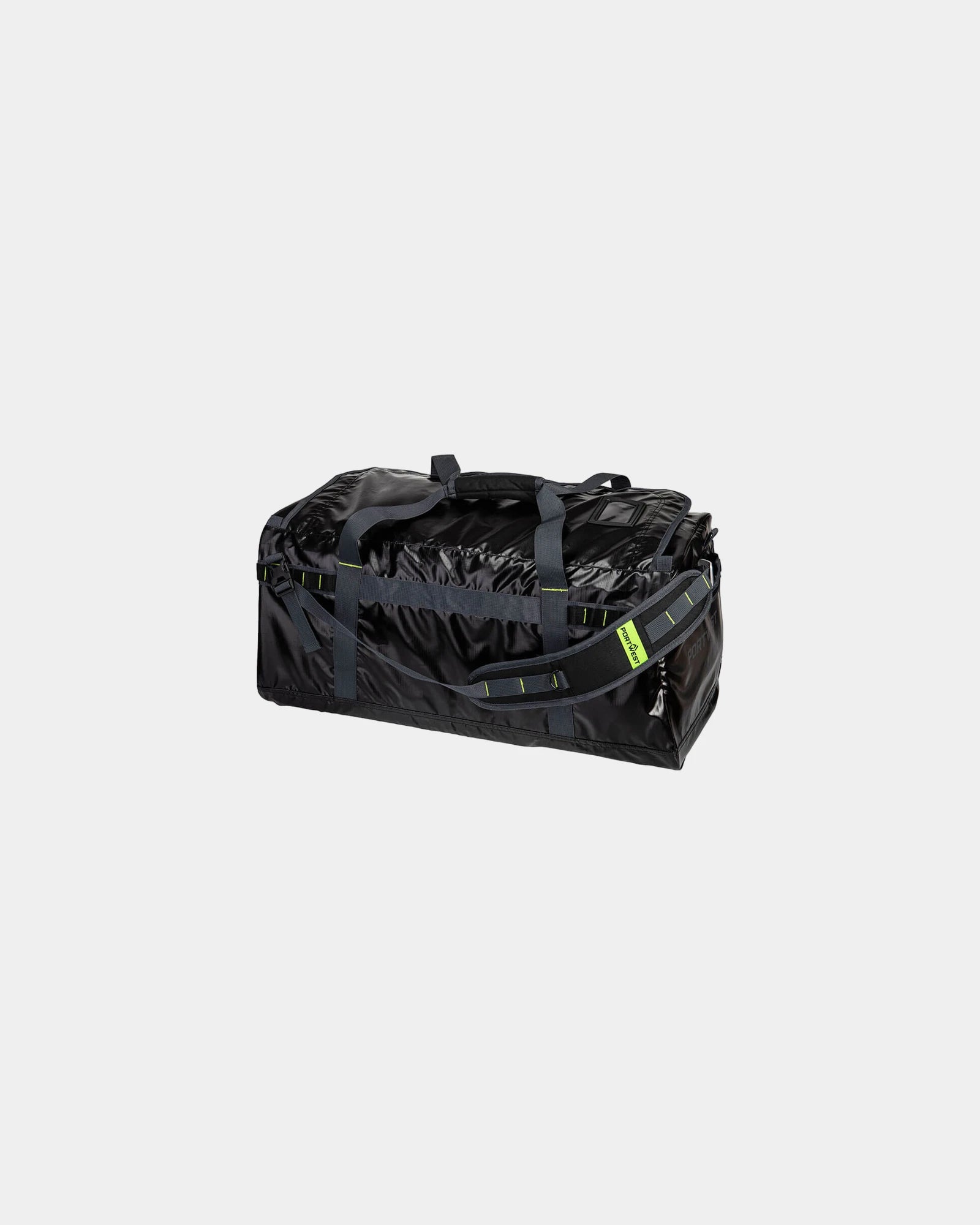 Borsone impermeabile PVC 70L da personalizzare - Nero-Blu Cielo
