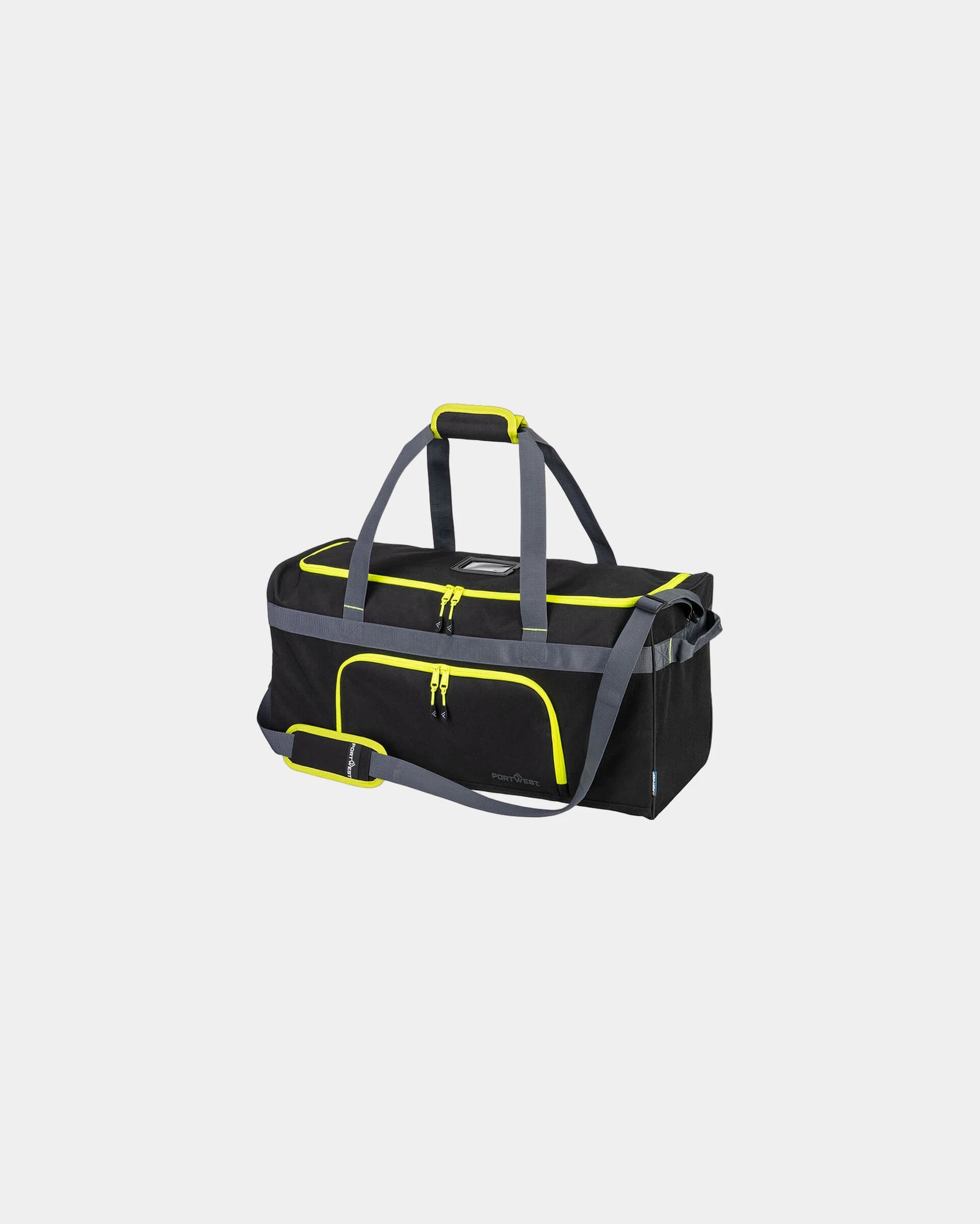 Borsa sportiva 60L poliestere 600D da personalizzare - Nero-Blu Cielo