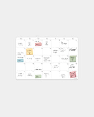 Calendario mensile adesivo Bambook da personalizzare - Bianco