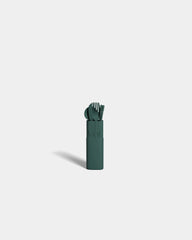 Set posate bio-composite fibra legno da personalizzare - Verde Scuro