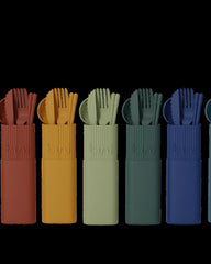 Set posate bio-composite fibra legno da personalizzare - 25