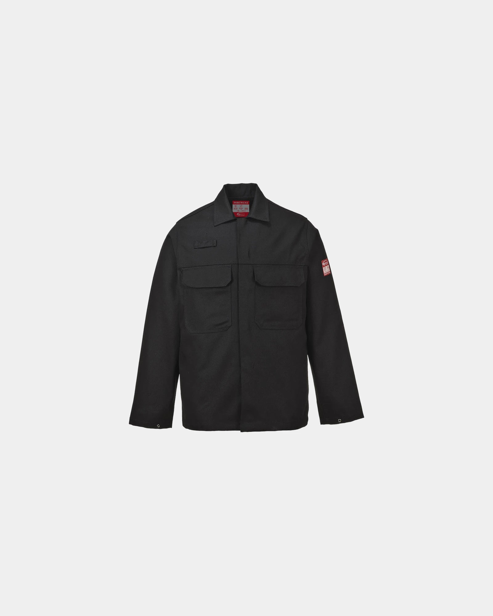Giacca ignifuga resistente alle fiamme da personalizzare - Nero-Blu Cielo