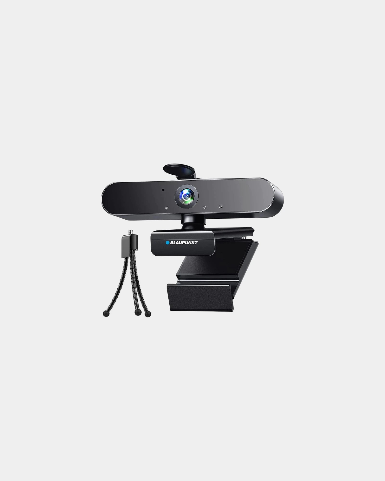 Webcam HD 2K con treppiede Blaupunkt da personalizzare - Nero