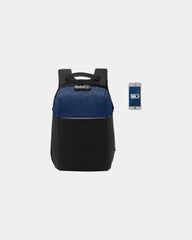 Zaino RPET connesso Blaupunkt 15,6" da personalizzare - Nero-Blu Navy