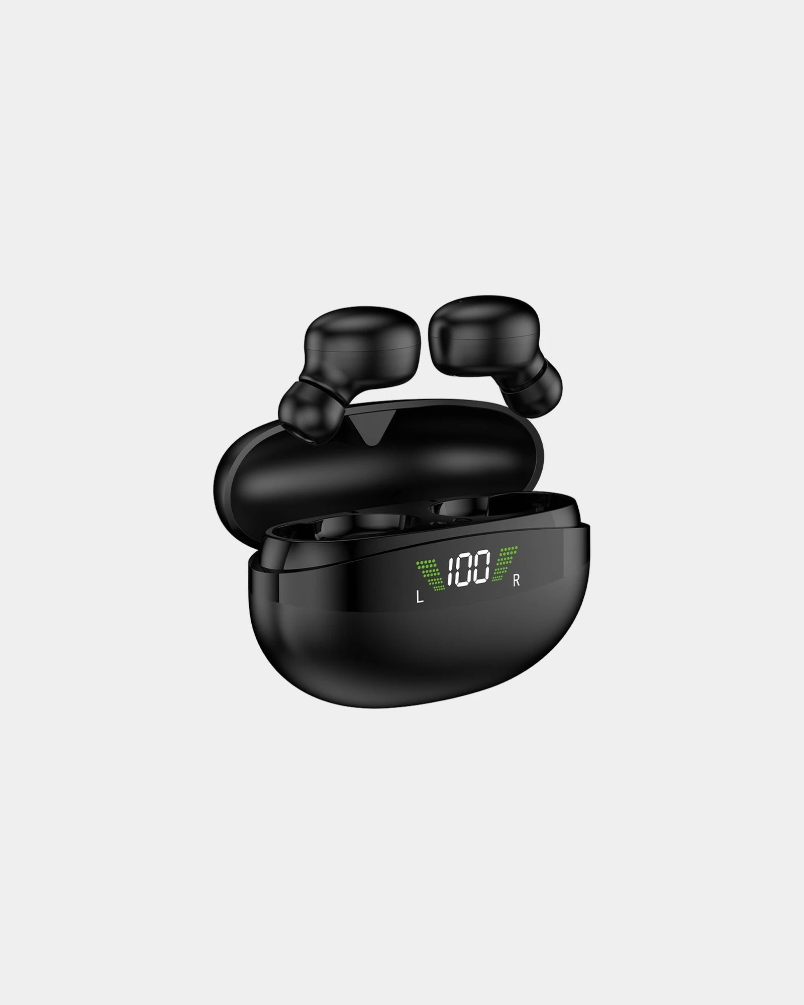 Auricolari bluetooth con custodia da personalizzare - Nero