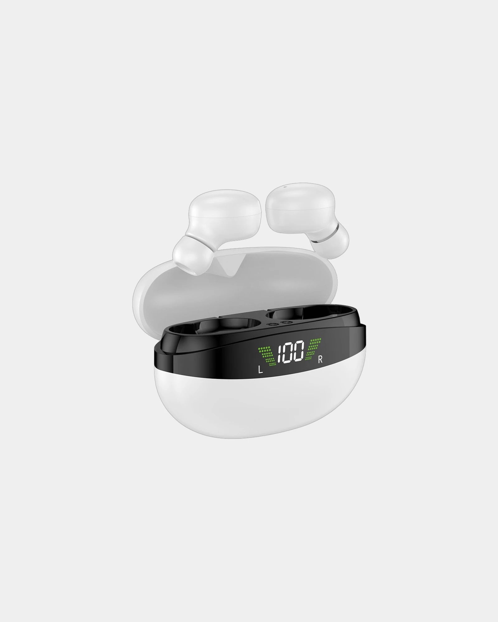 Auricolari bluetooth con custodia da personalizzare - Bianco