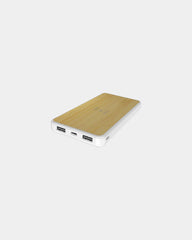Power bank wireless bambù 8.000 mAh da personalizzare - Legno