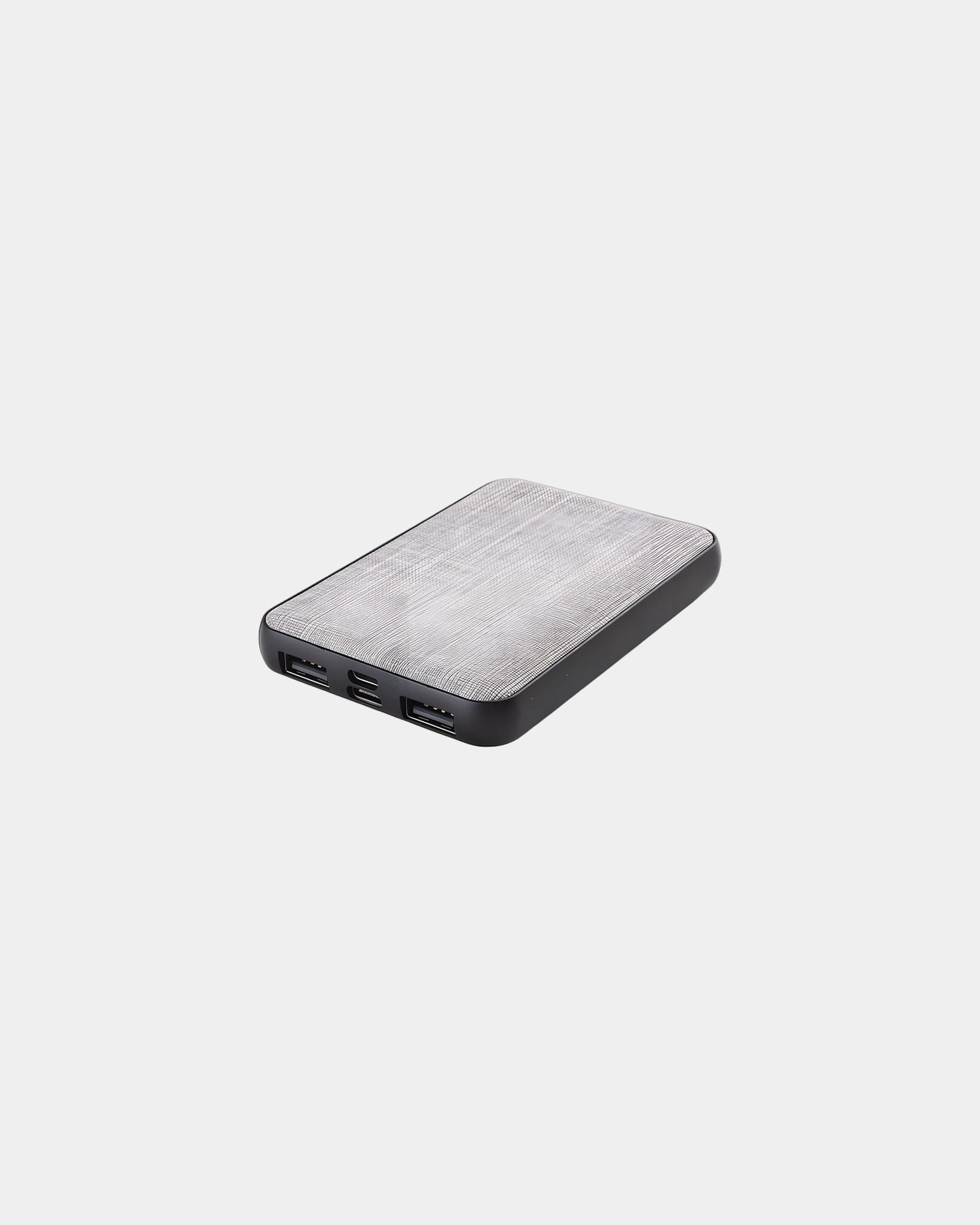 Power bank riciclato LED 5.000mAh da personalizzare - Nero