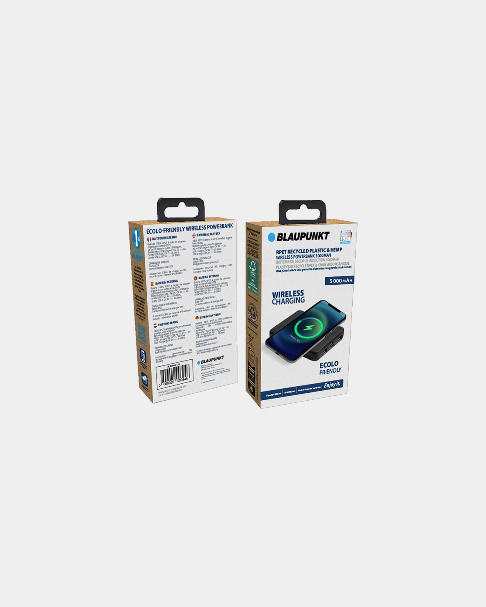 Power bank riciclato Blaupunkt 8.000 mAh da personalizzare - 4
