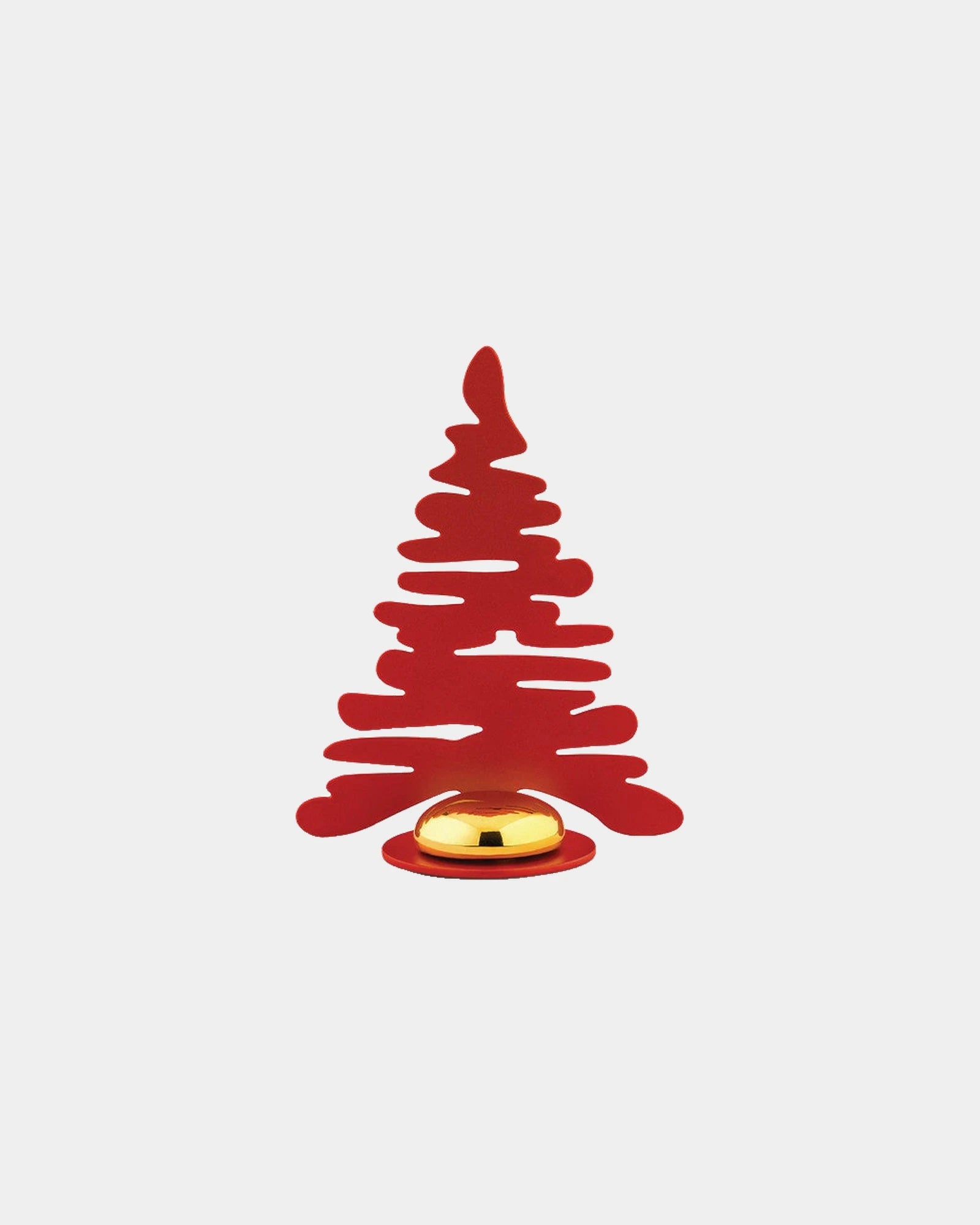 Segnaposto acciaio Alessi Barkplace Tree da personalizzare - Rosso