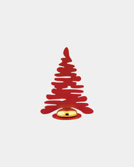 Segnaposto acciaio Alessi Barkplace Tree da personalizzare - Rosso
