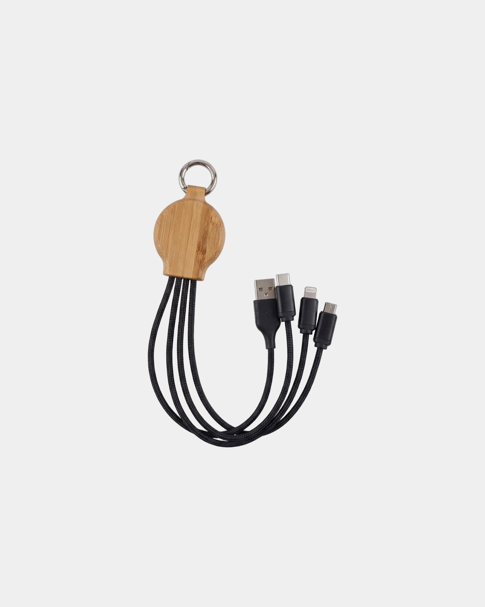 Portachiavi multi-cavo riciclato LED da personalizzare - 1