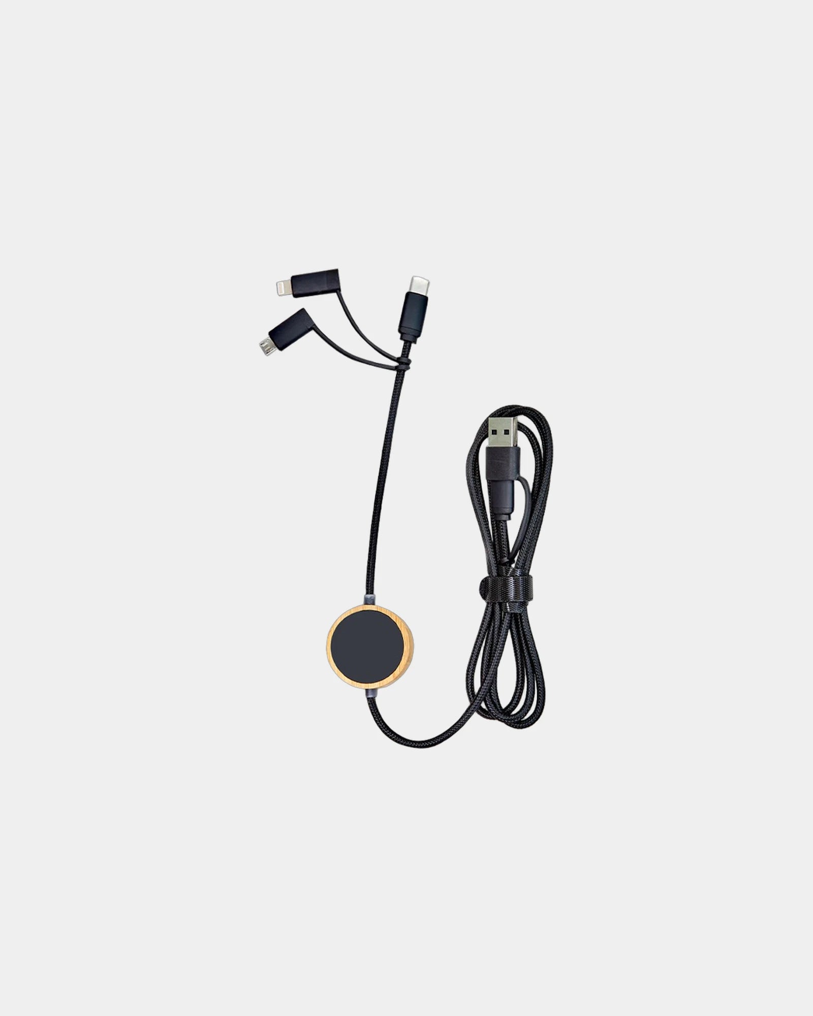 Cavo riciclato 5-in-1 con LED Bluetech da personalizzare - 1