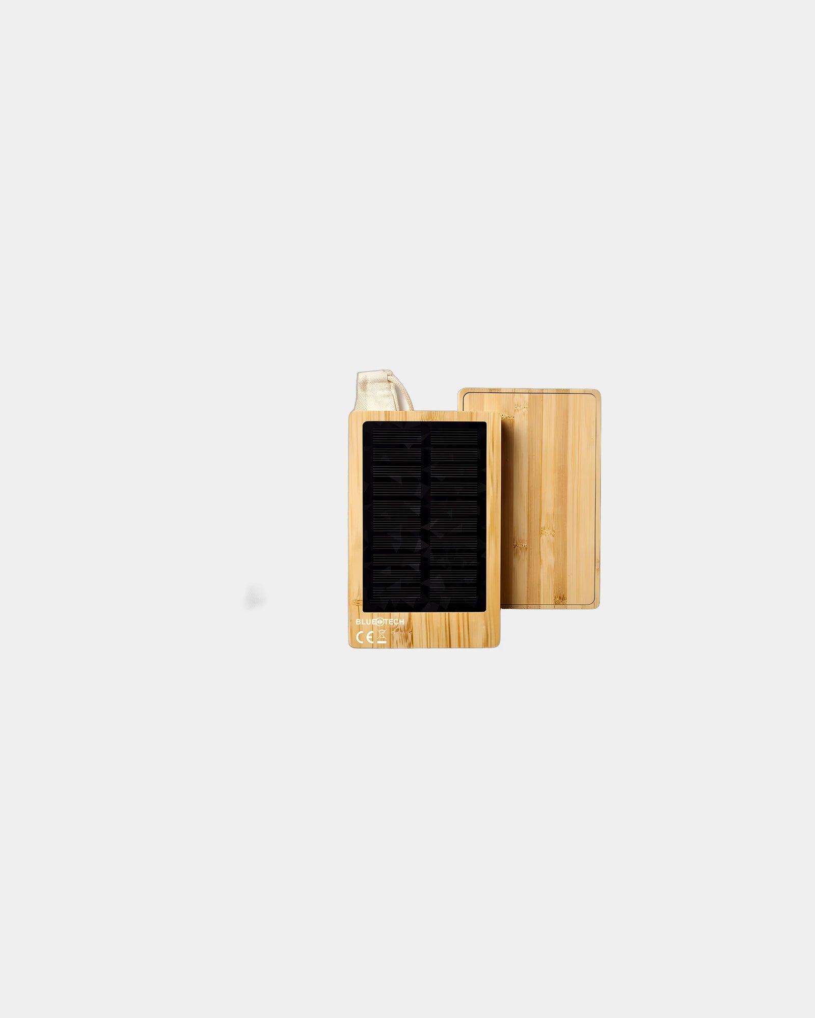 Power bank solare bambù FSC 5.000mAh da personalizzare - Legno